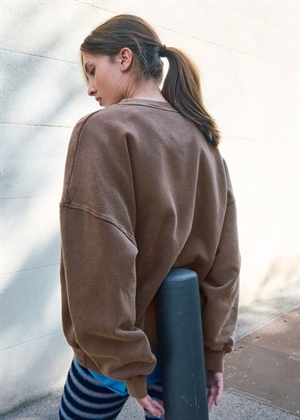 Plizzy sweat Chestnut American Vintage 